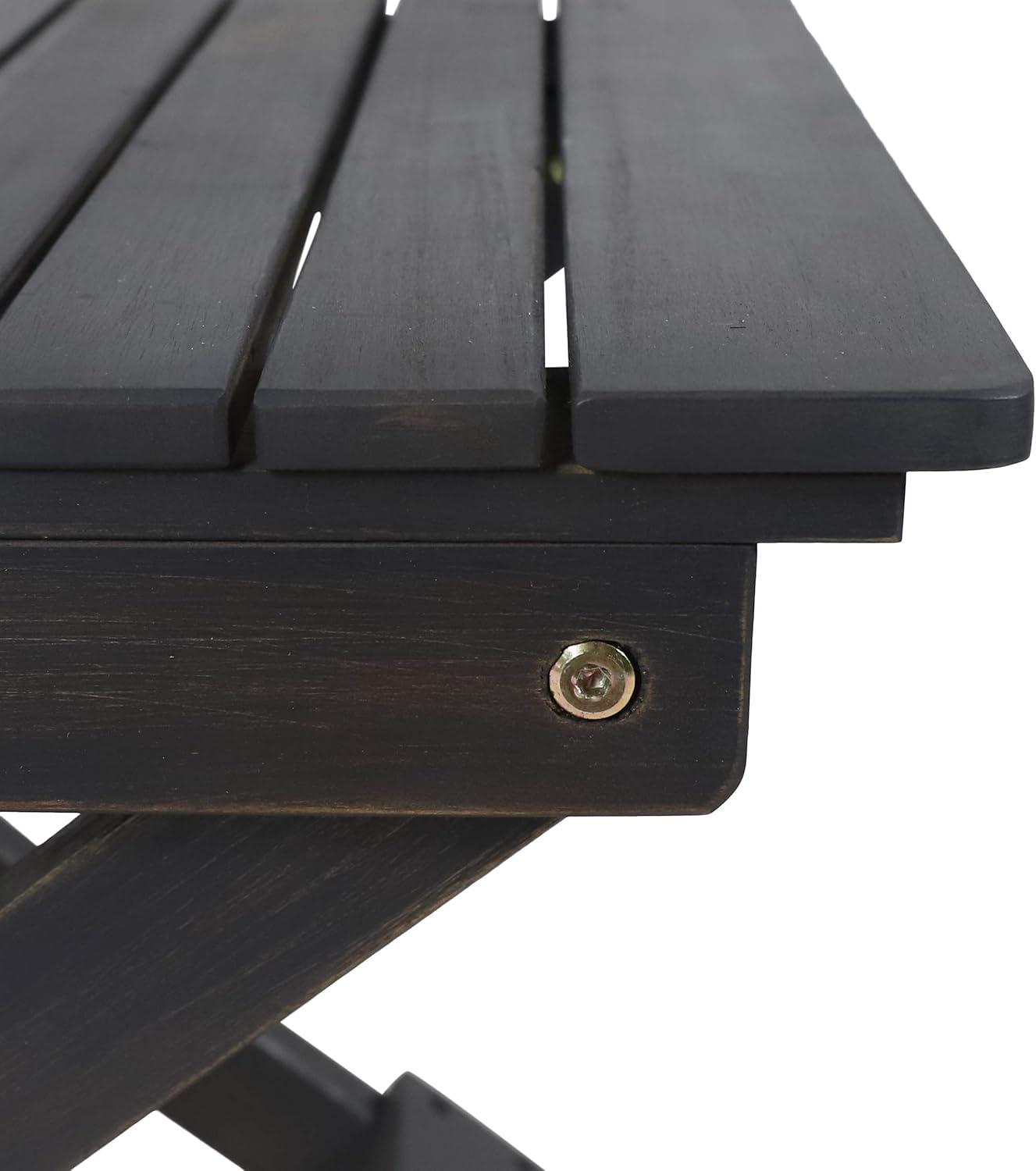 Christopher Knight Home Cornelia Outdoor Folding Side Table, Dark Gray