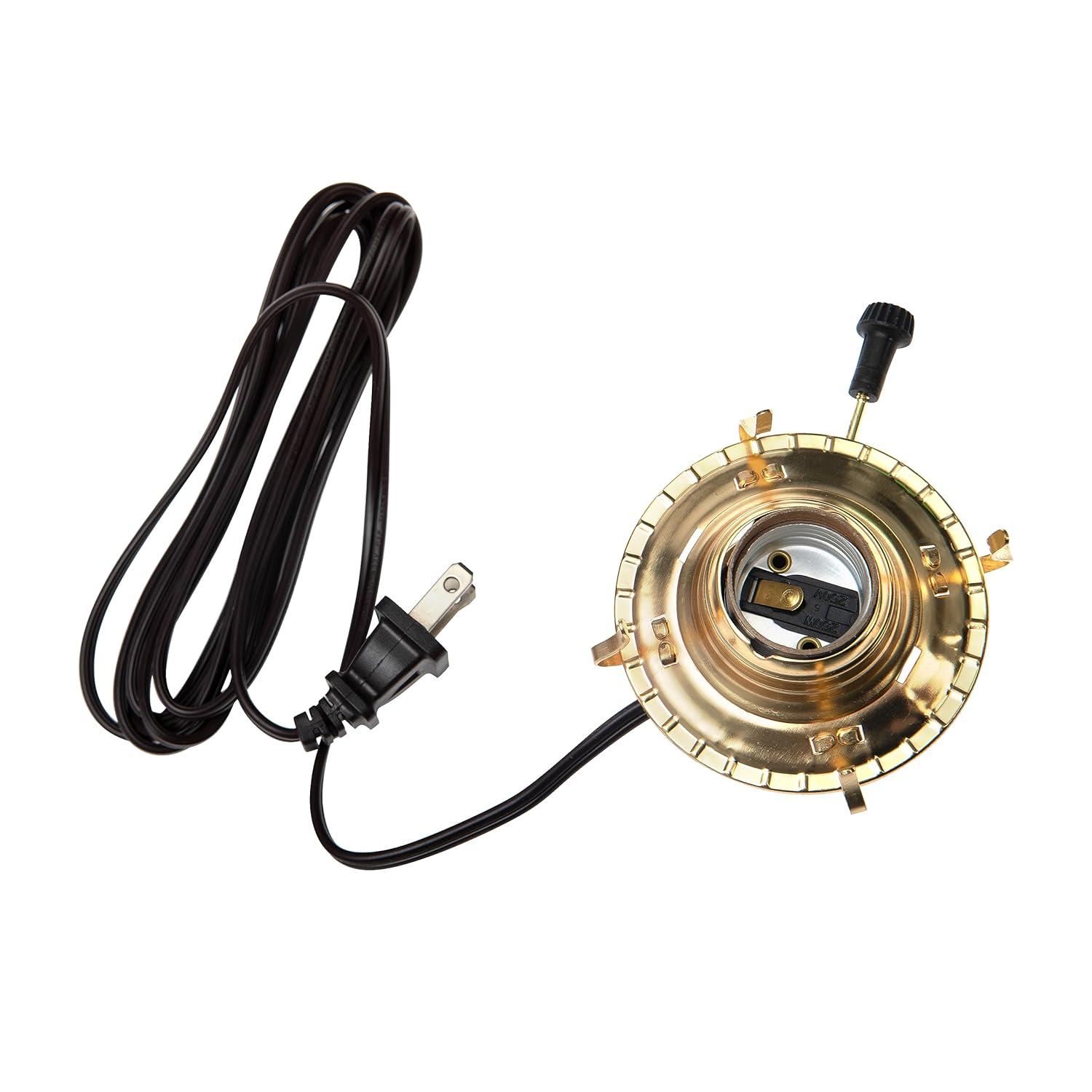 Creative Hobbies M999EM Mason Jar Electric Oil Lamp Burner DIY Conversion Kit, Pre-Wired and Ready To Use