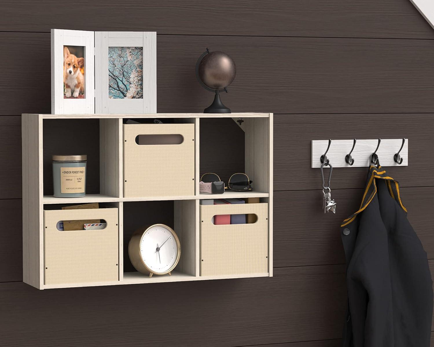Mini 6-Cube Desktop or Wall Mount Organizer