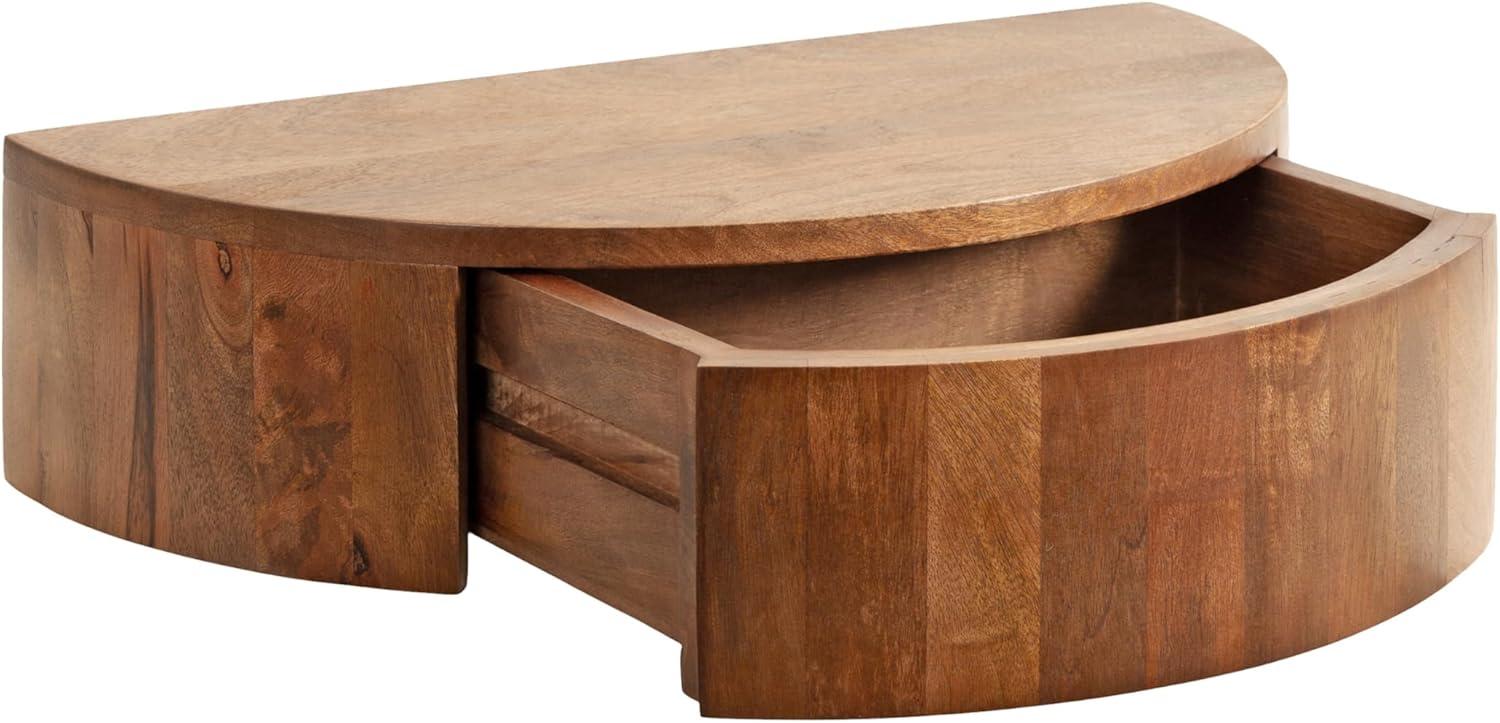 Kate & Laurel All Things Decor 20"x11"x6" Reid Floating Wood Shelf Walnut Brown