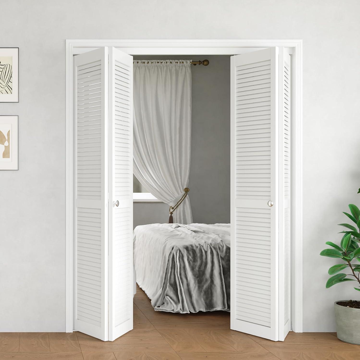 Kimberly Bay Louvered Wood Bi-Fold Door