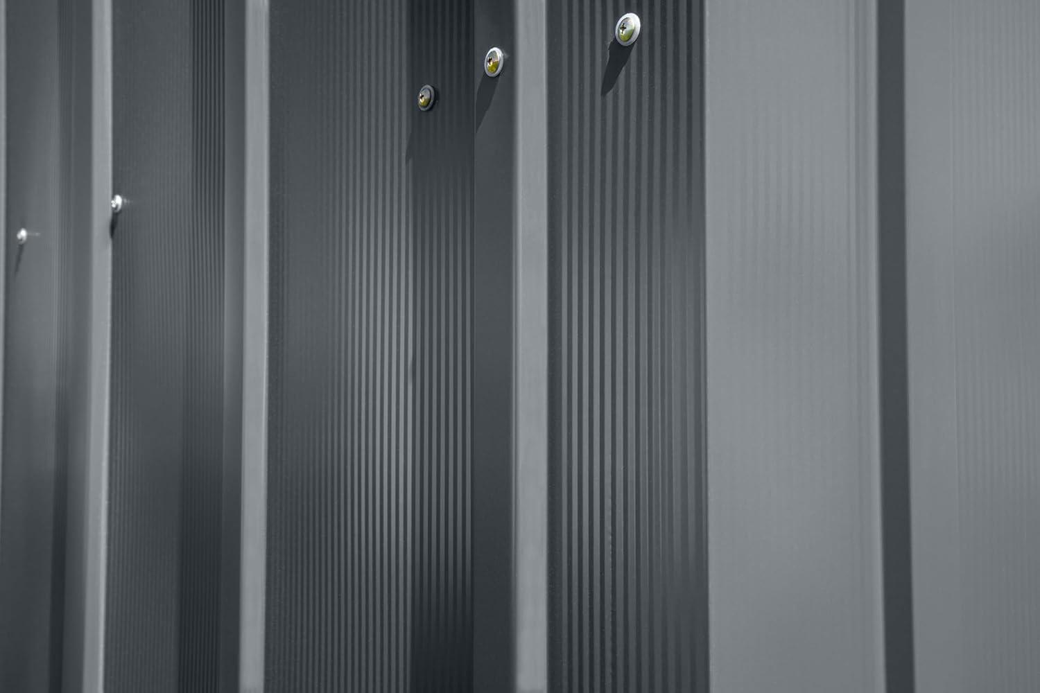 Arrow 8 ft. W x 4 ft. D Galvanized Steel Vertical Storage Shed