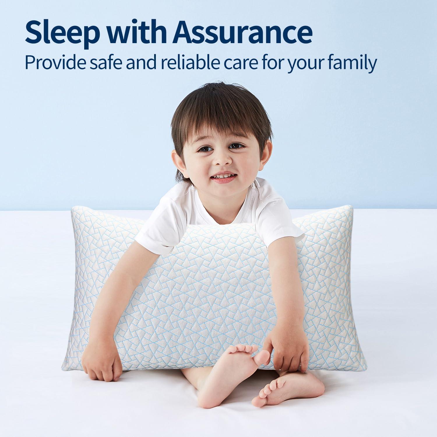 Arsny Cooling Queen Shredded Memory Foam Bed Pillows - Gel-Infused (2 Count)