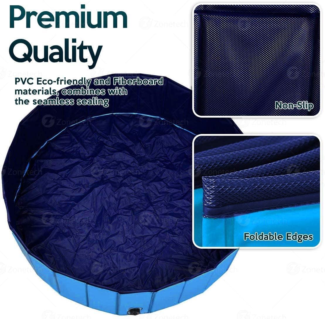 Zone Tech Plastic Round Pet Pool 12'' H x 38'' W x 12'' L