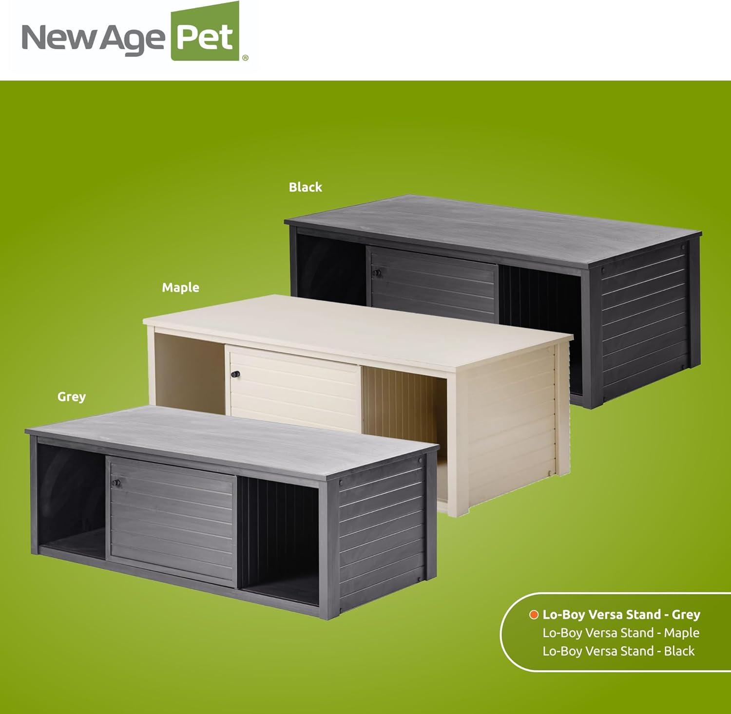 New Age Pet® ECOFLEX® 48-Inch Versa Stand, Grey - Moisture-Resistant Wood Plastic Composite Storage for Pet Bedding, Food, Toys