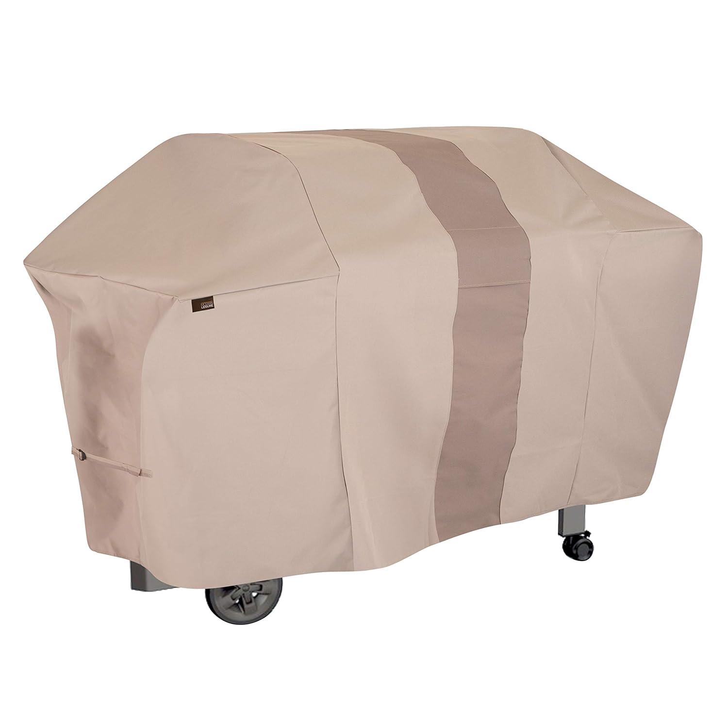 Modern Leisure Monterey 73 in. Outdoor Patio Grill Cover, 73"L x 25"W x 44.5"H, Beige