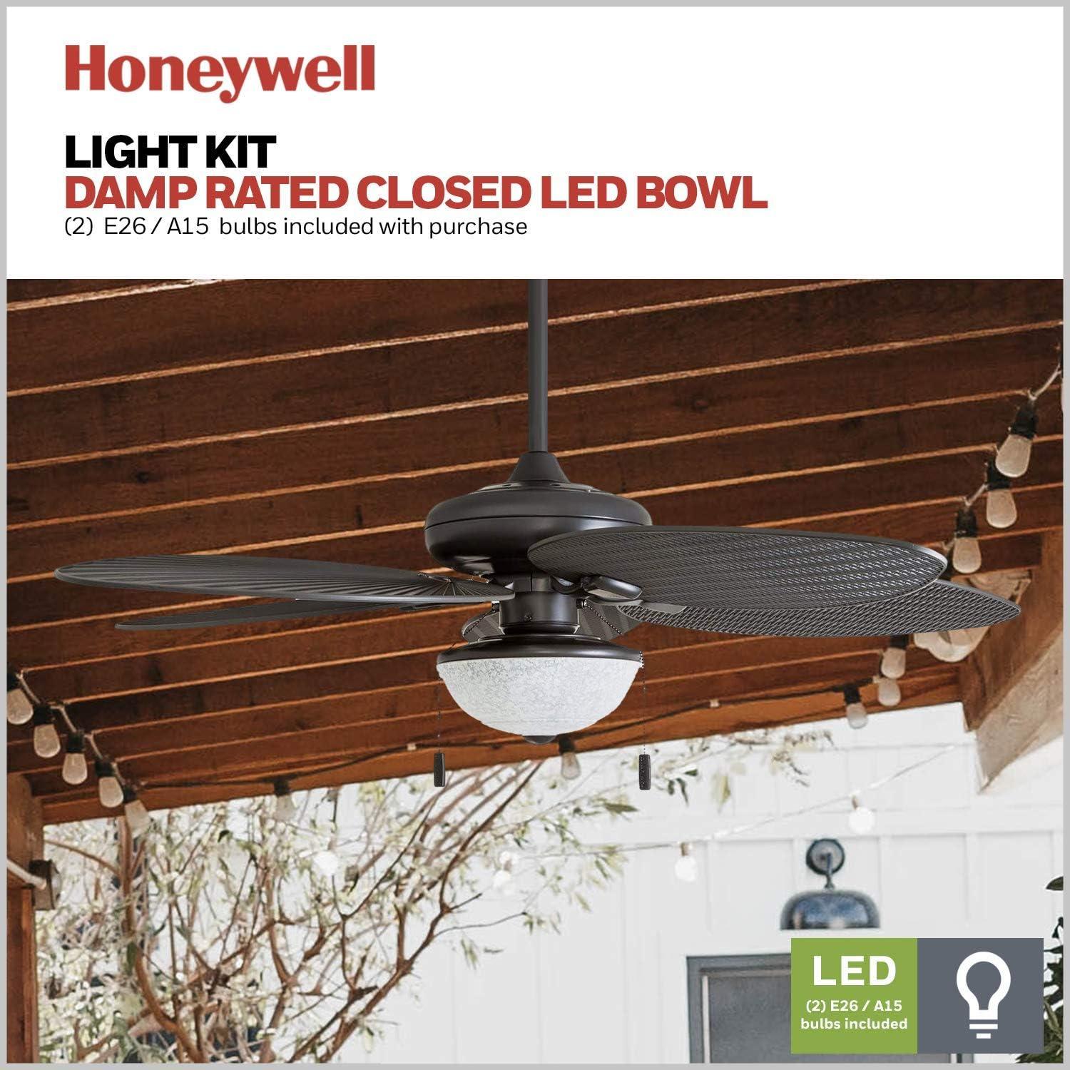 Honeywell 52" Inland Breeze 5 Blade Outdoor LED Ceiling Fan