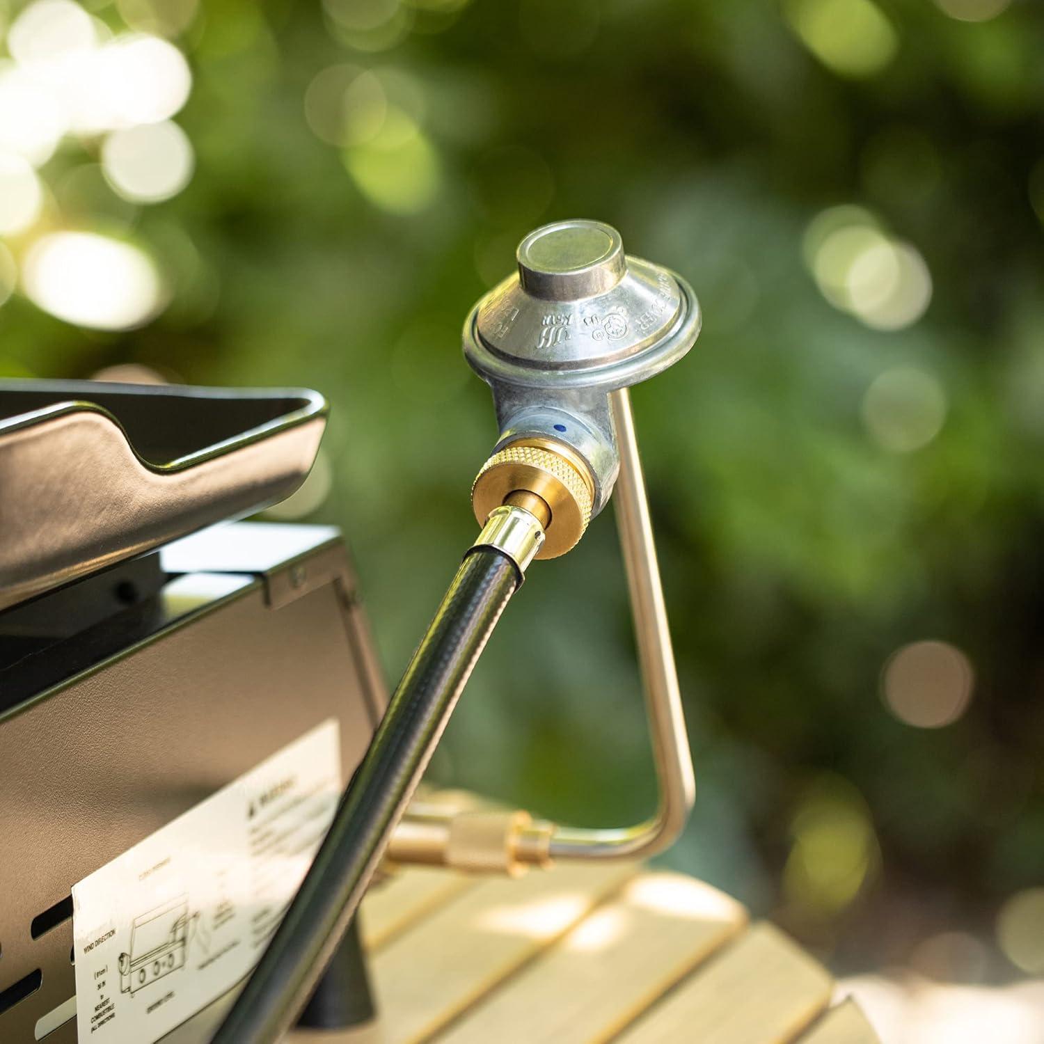 Royal Gourmet Royal Gourmet 5 Feet Propane Hose Adaptor, 1 Lb Portable Appliance to 20 Lb Lp Tank Converter with Type 1 Connection, Black