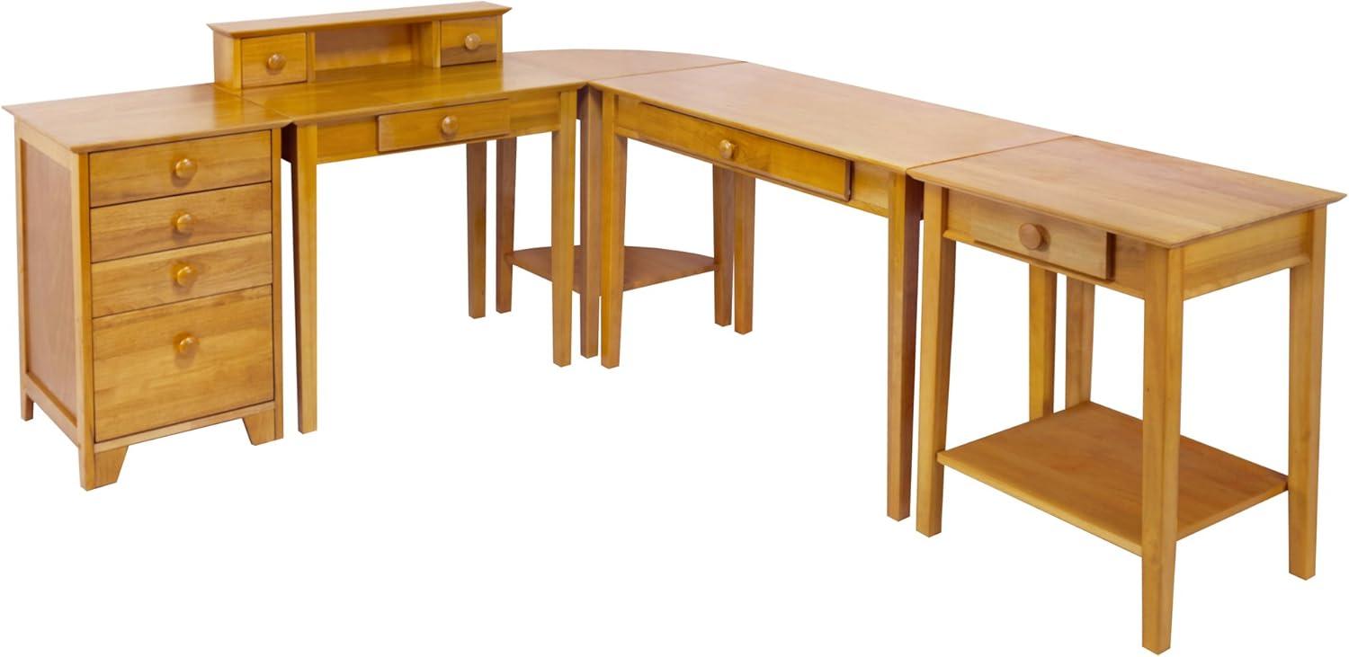 Rosalind Wheeler Zimmer 5 L-Shaped Writing Desk Office Set