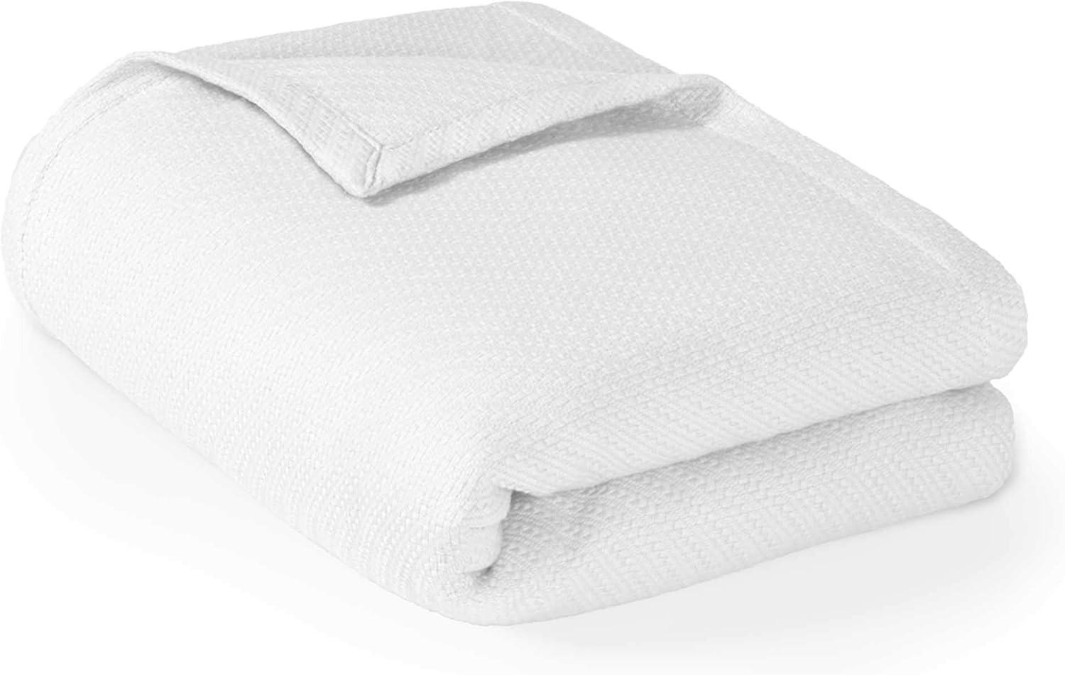 Bed Blanket Liquid Cotton Full/Queen Linen: Madison Park, Machine Washable, Year Round Comfort