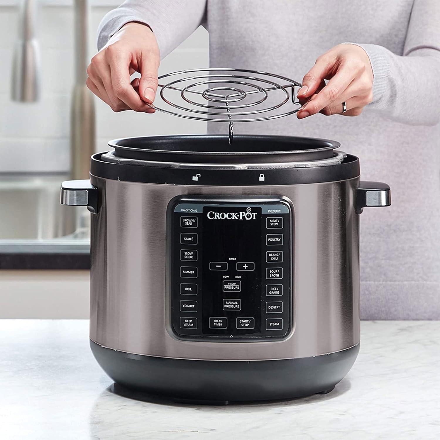 Crock-Pot 8-Quart Multi-Use XL Programmable Slow Cooker Pressure Cooker