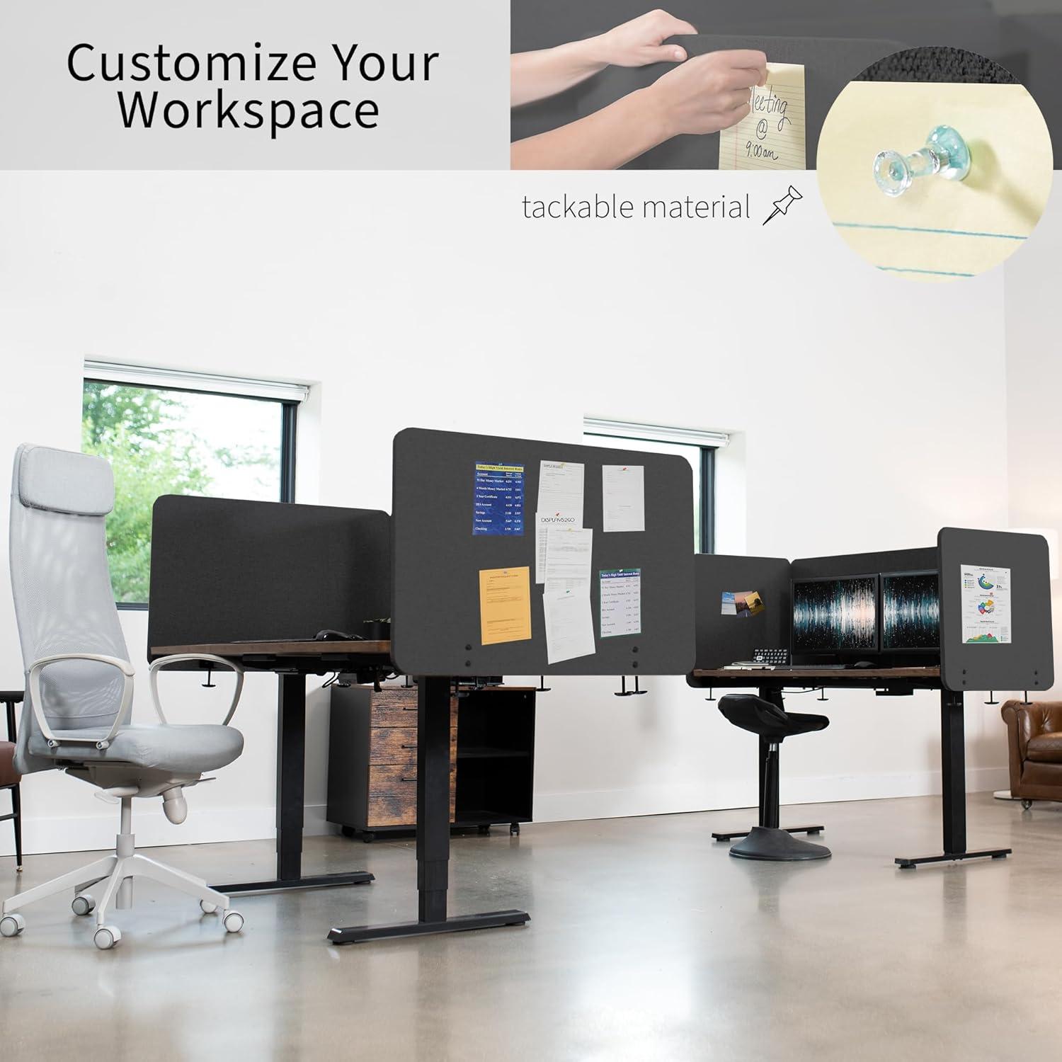VIVO Clamp-on 24" x 24" Desktop Privacy Panel (PP-1-V024G Series)