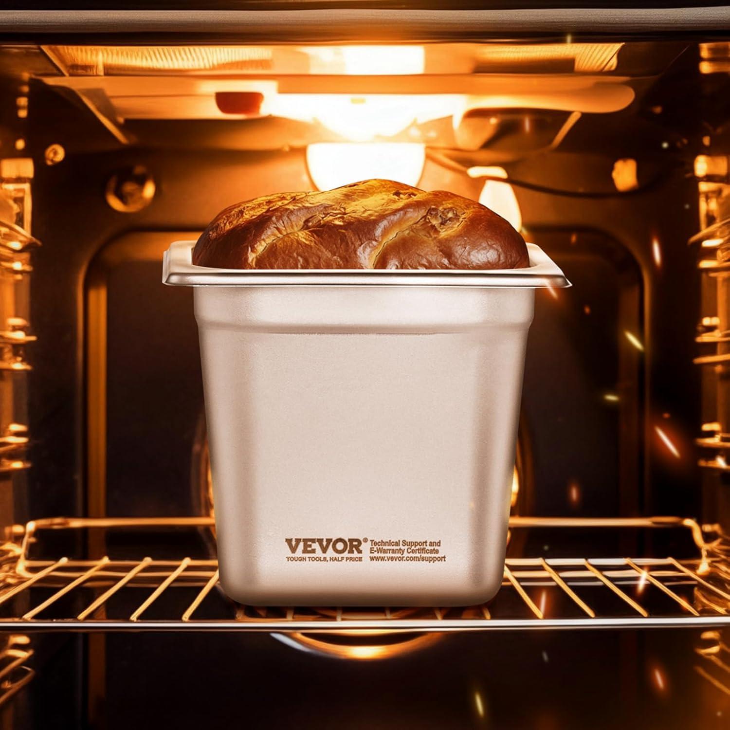 The Party Aisle™ VEVOR 1/6 Size Anti-Jam Steam Pan 6-Inch Deep Table Pan (Set of 6)