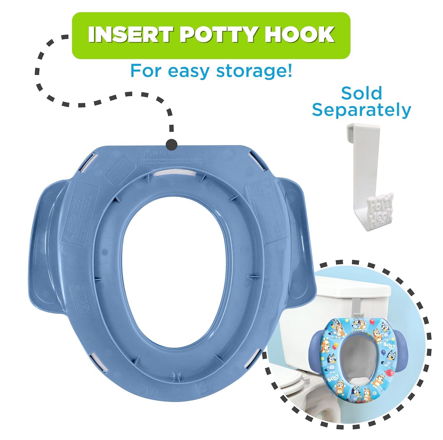 Bluey Soft Potty Seat - Potty Training Toilet Seat, Soft Cushion, Baby Potty Training, Safe, Easy to Clean C33