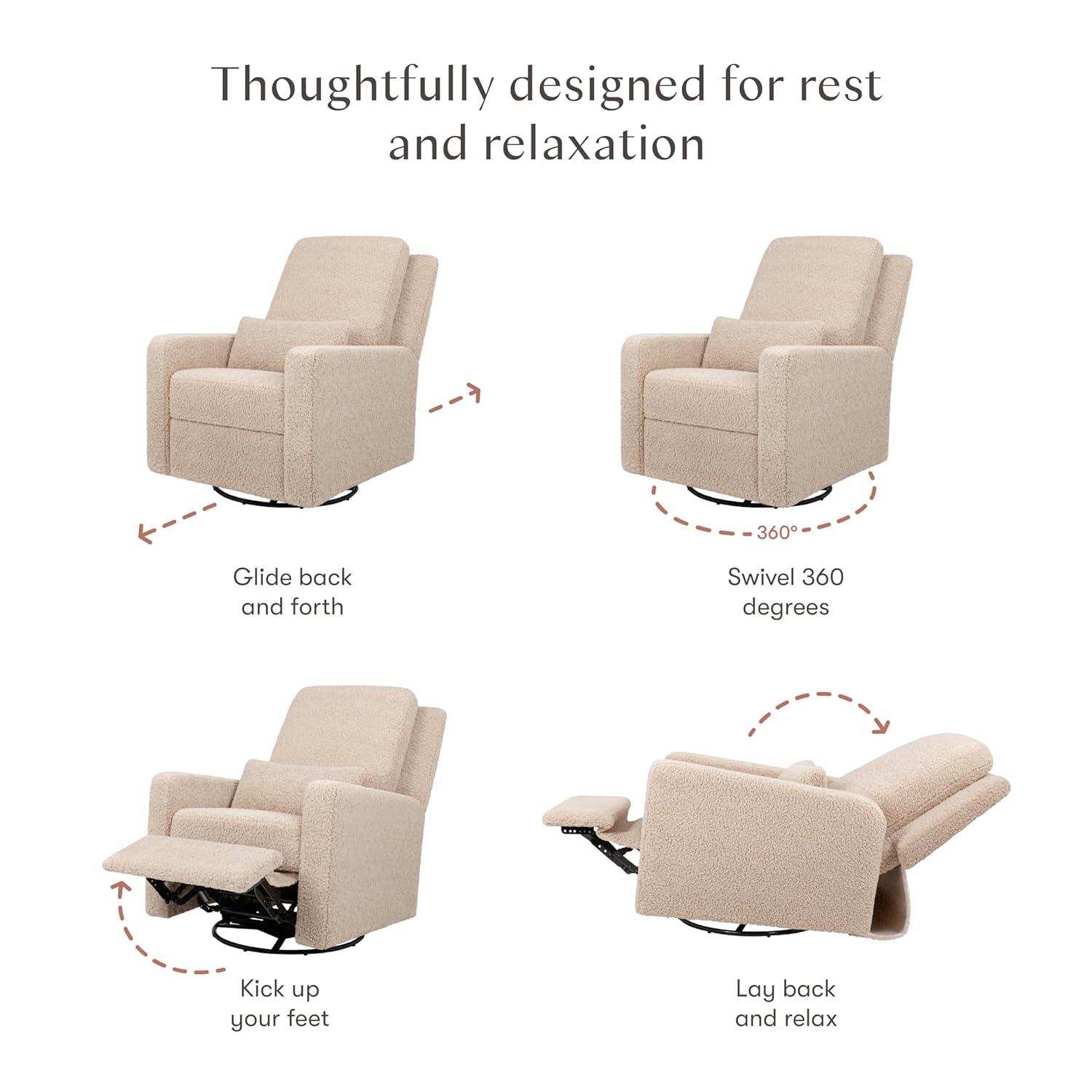 Sigi Electronic Recliner And Glider In Eco-Performance Fabric With USB Port | Water Repellent & Stain Resistant