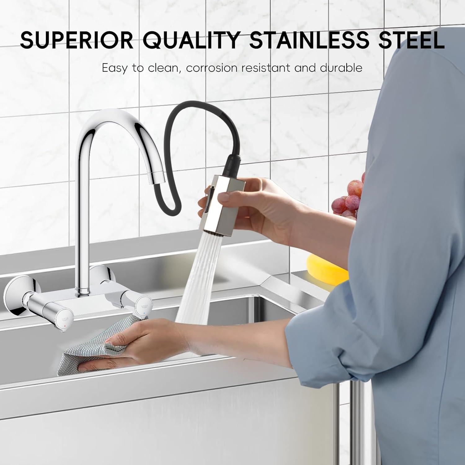 Commercial Stainless Steel Utility Sink,Free-Standing Design for Kitchen, Laundry, Garage & Workshop,Single sink + platform