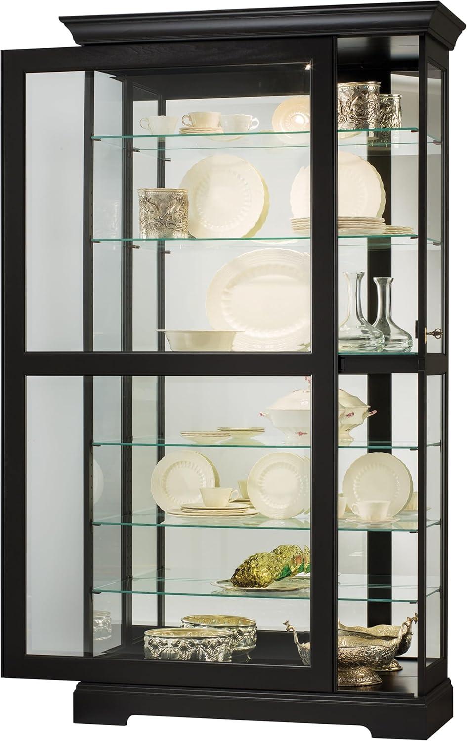 Howard Miller Tyler Ii Curio Cabinet 680538 Black Satin