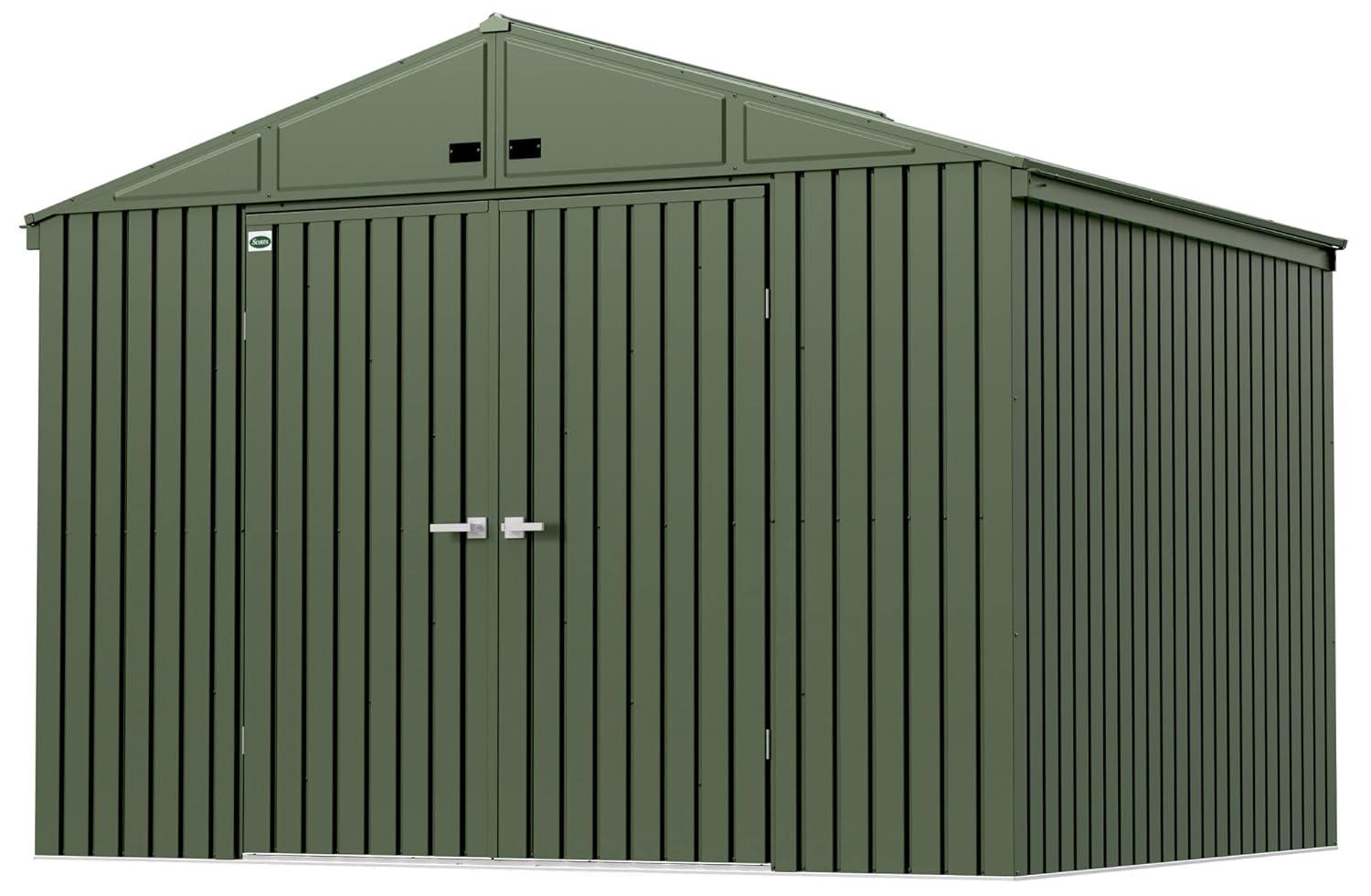 Scotts Lawn Care Storage Shed, 10x14, Green