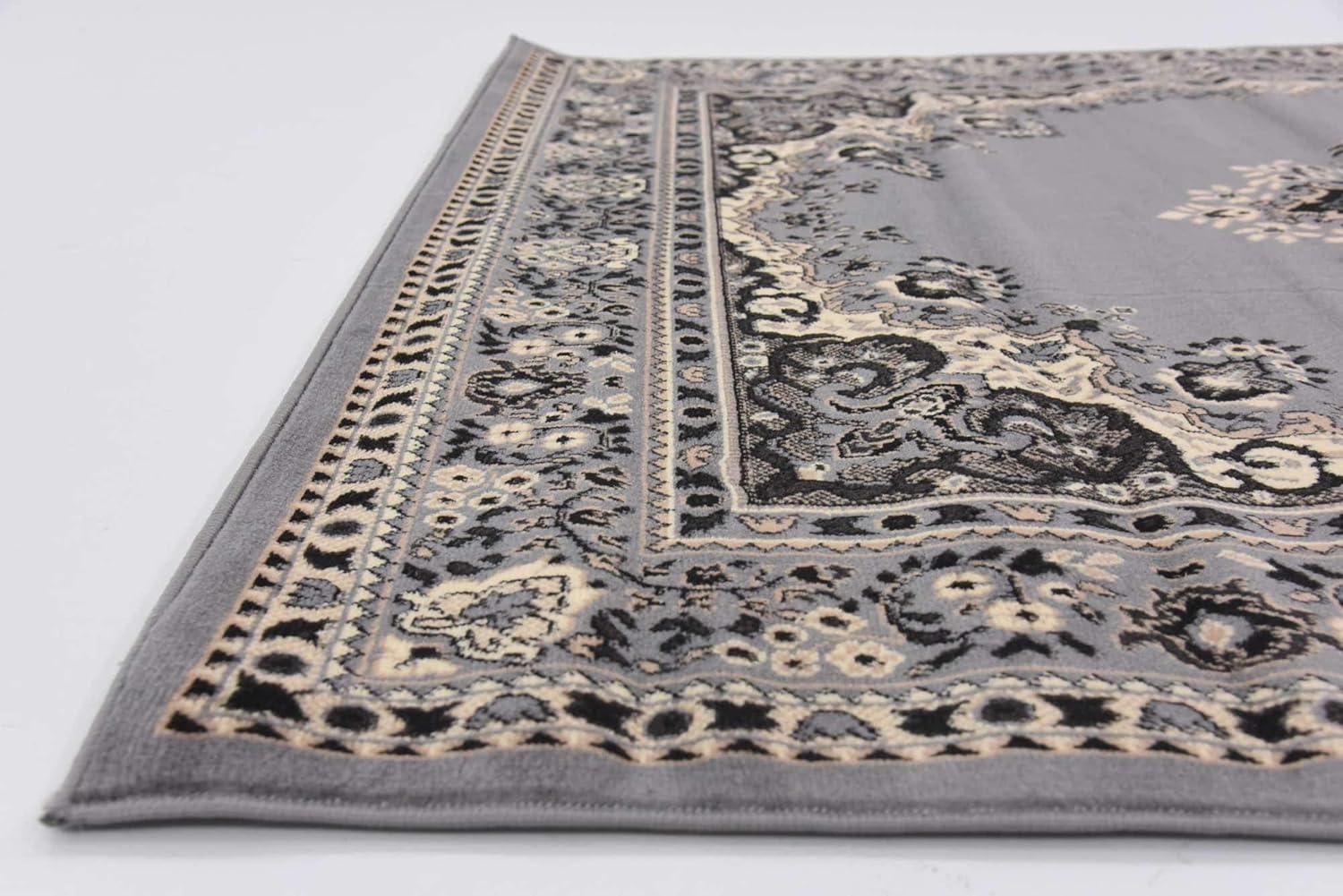 Rugs.com Amaya Collection Rug – 6' x 9' Ivory Medium Rug Perfect For Bedrooms, Dining Rooms, Living Rooms