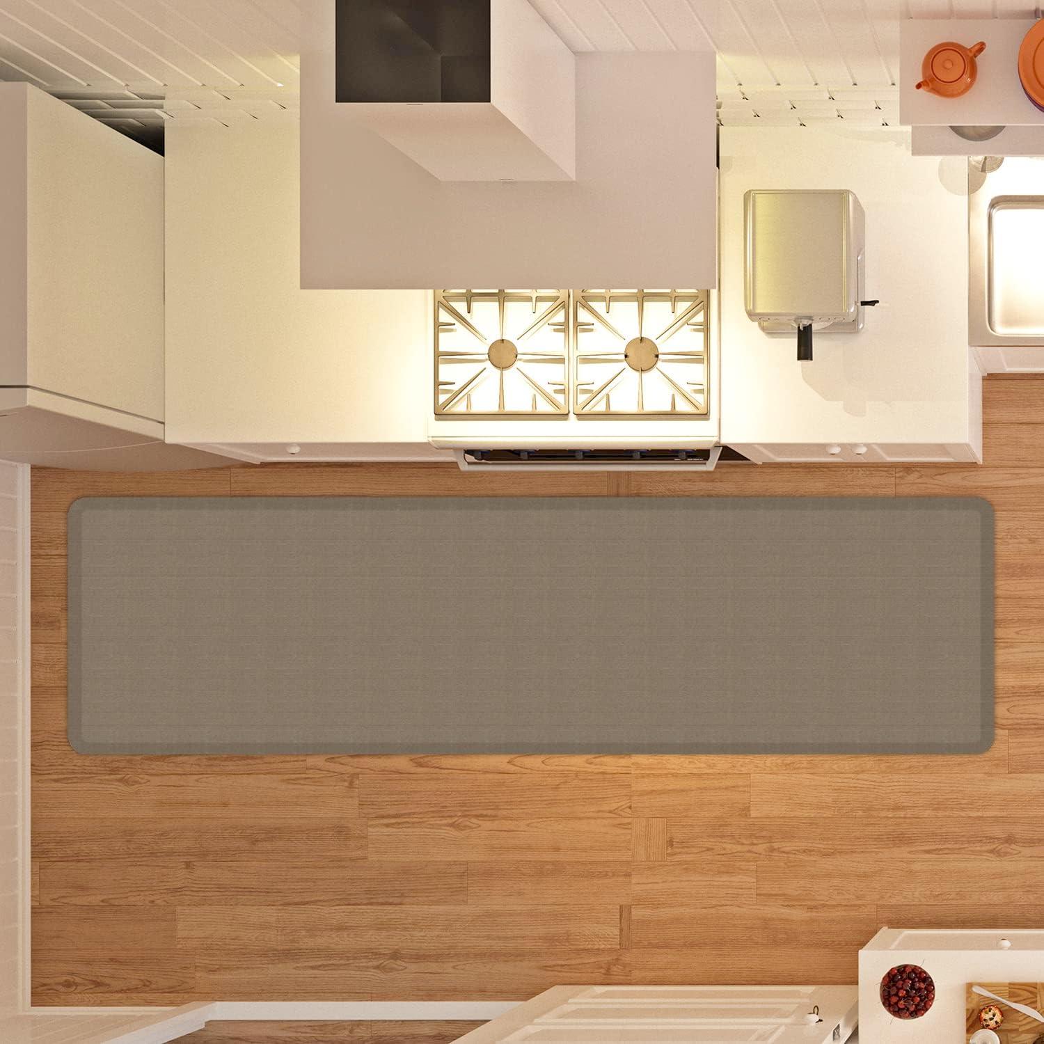 Grasscloth Pecan Foam Anti-Fatigue Floor Mat, 48" x 20"
