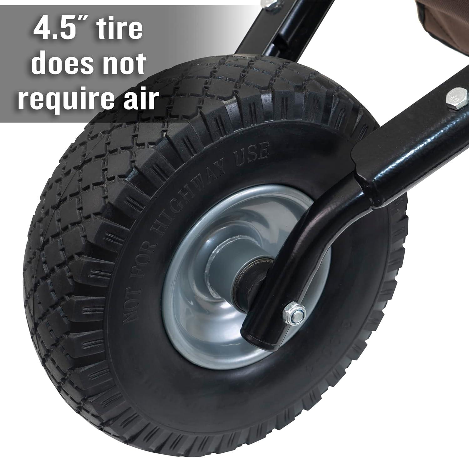 5 cu. ft. Foldable Garden Cart Wheelbarrow - Ames