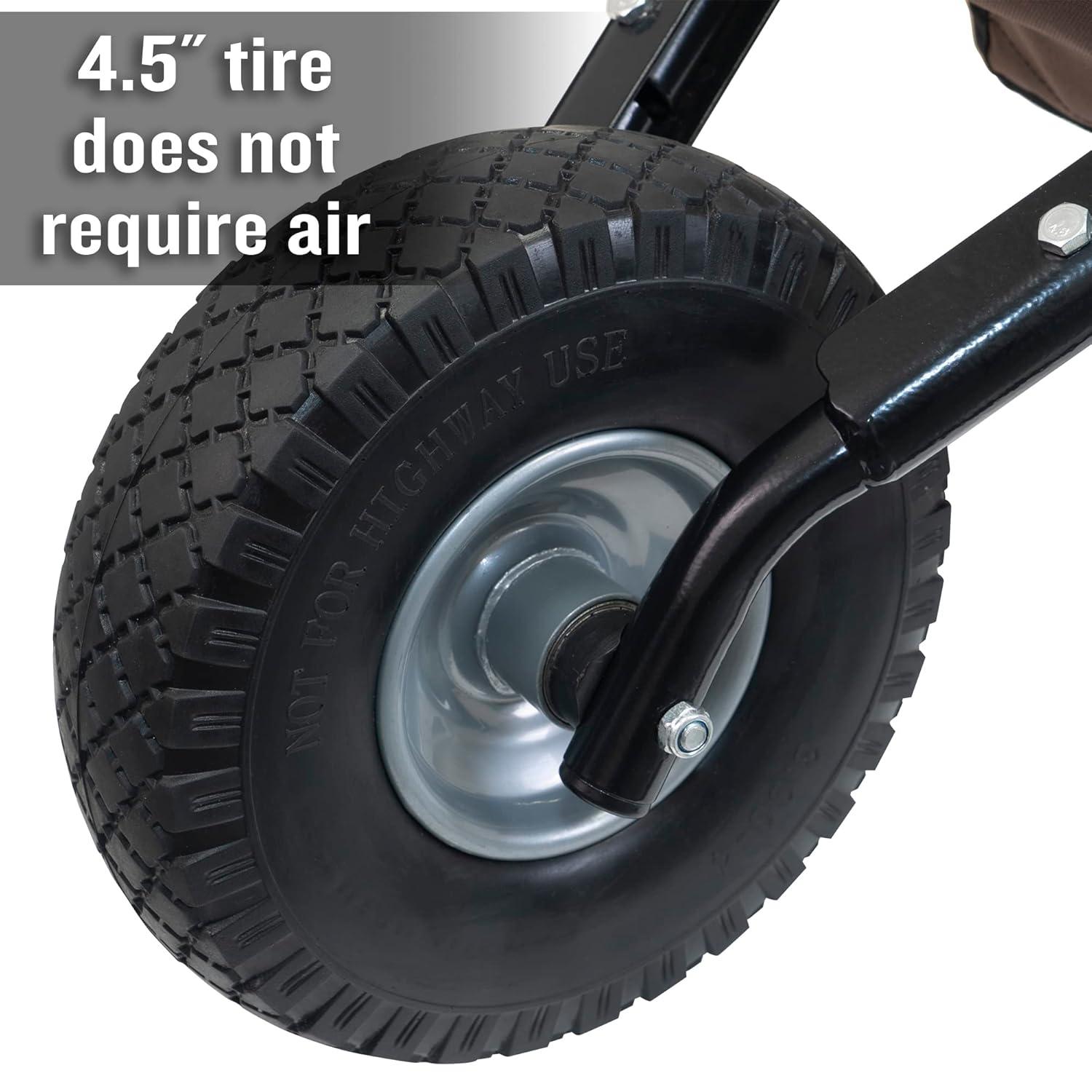 5 cu. ft. Foldable Garden Cart Wheelbarrow - Ames