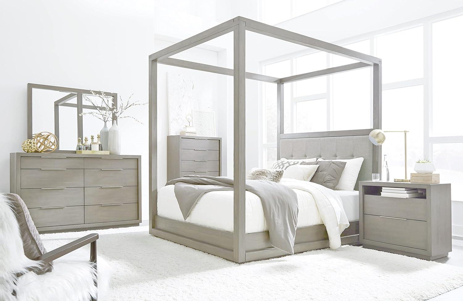 Herma Upholstered Canopy Bed