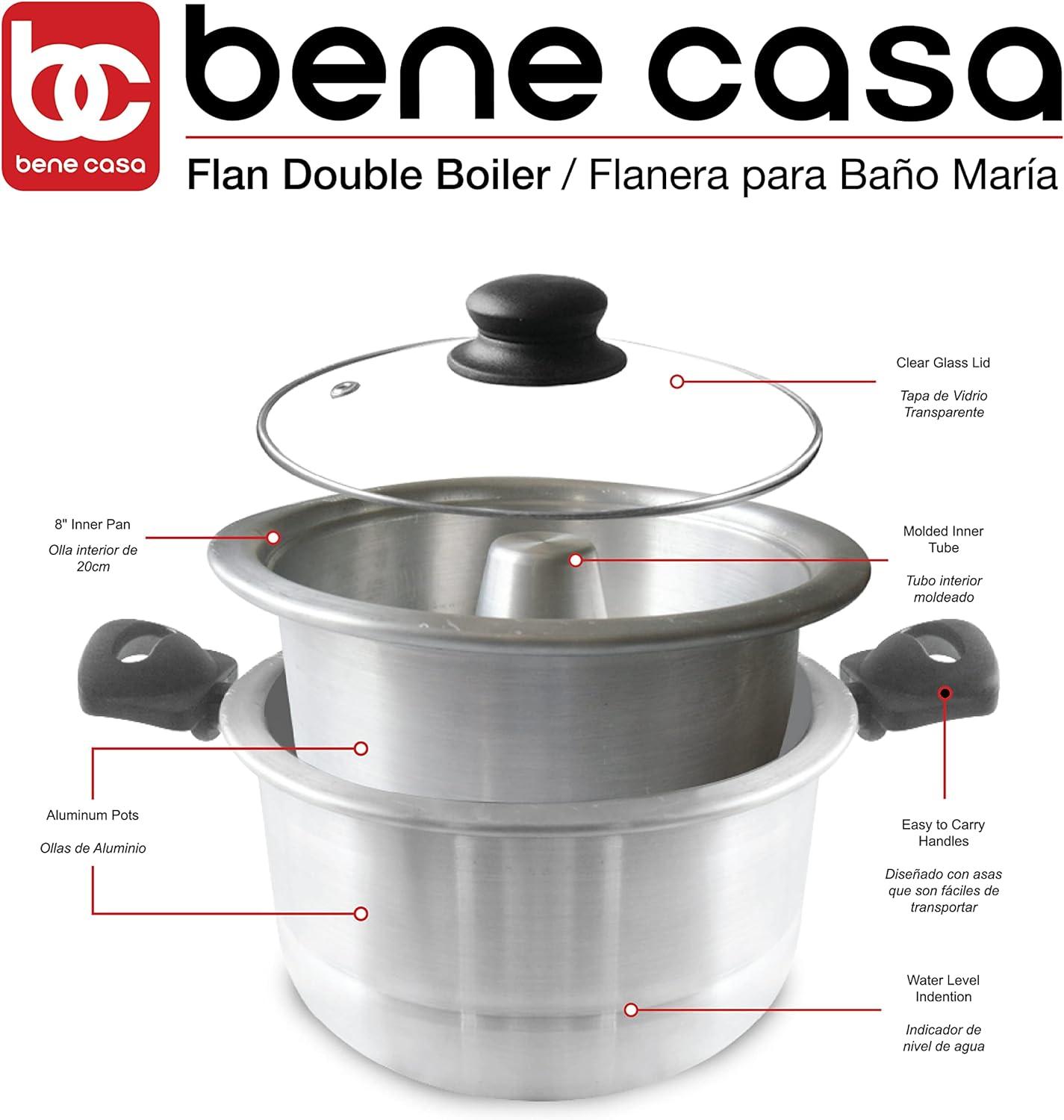 Flan Double Boiler - Flanera para bano de Maria (imported) 1.6 lts