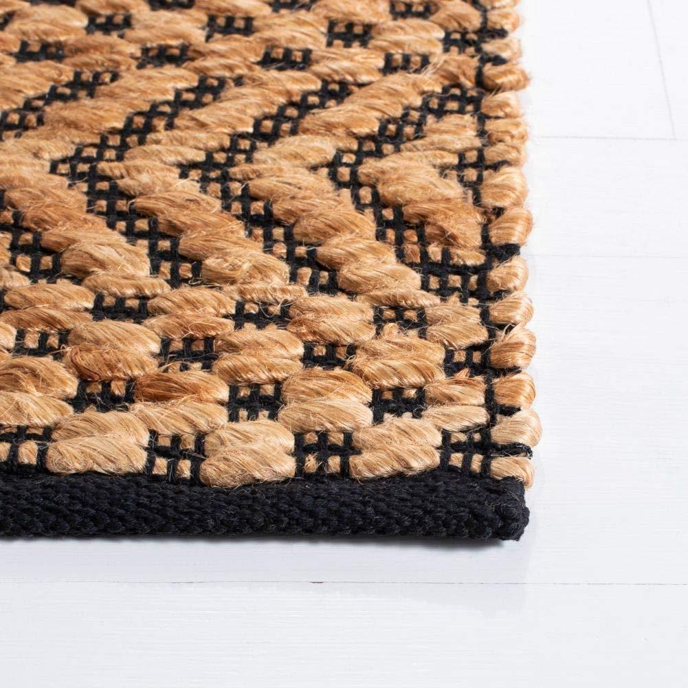 Kilim KLM455 Hand Woven Area Rug - Natural/Black - 3'x5' - Safavieh.