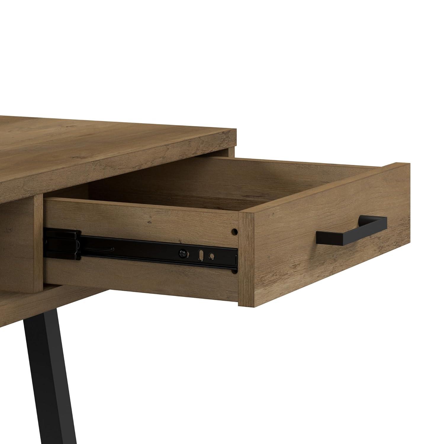 Steele 54W Writing Desk in Reclaimed Pine by Bush Furniture - Engineered Wood
