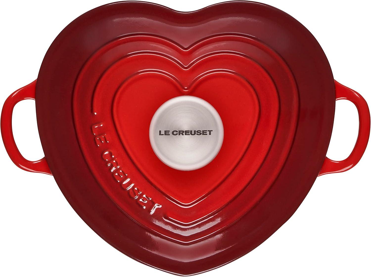 Le Creuset Le Creuset Enameled Cast Iron L'Amour Collection 2 Qt Heart Sheped Dutch Oven with Lid
