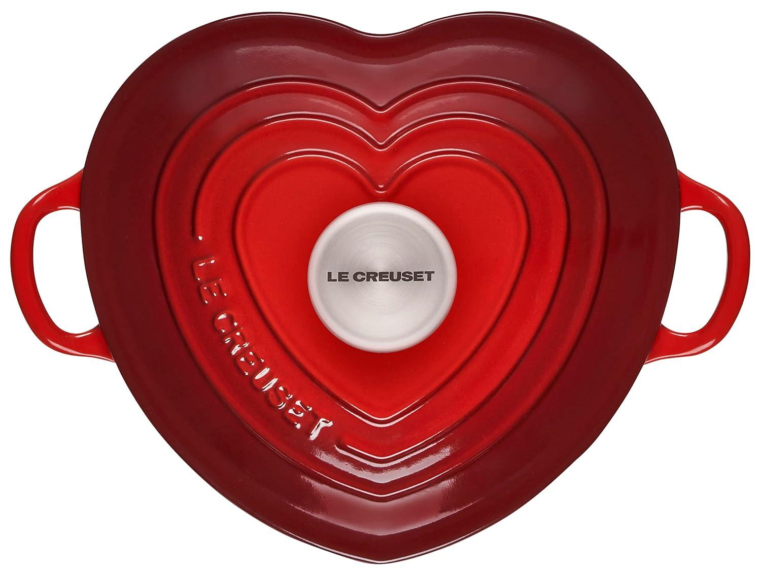 Le Creuset Le Creuset Enameled Cast Iron L'Amour Collection 2 Qt Heart Sheped Dutch Oven with Lid