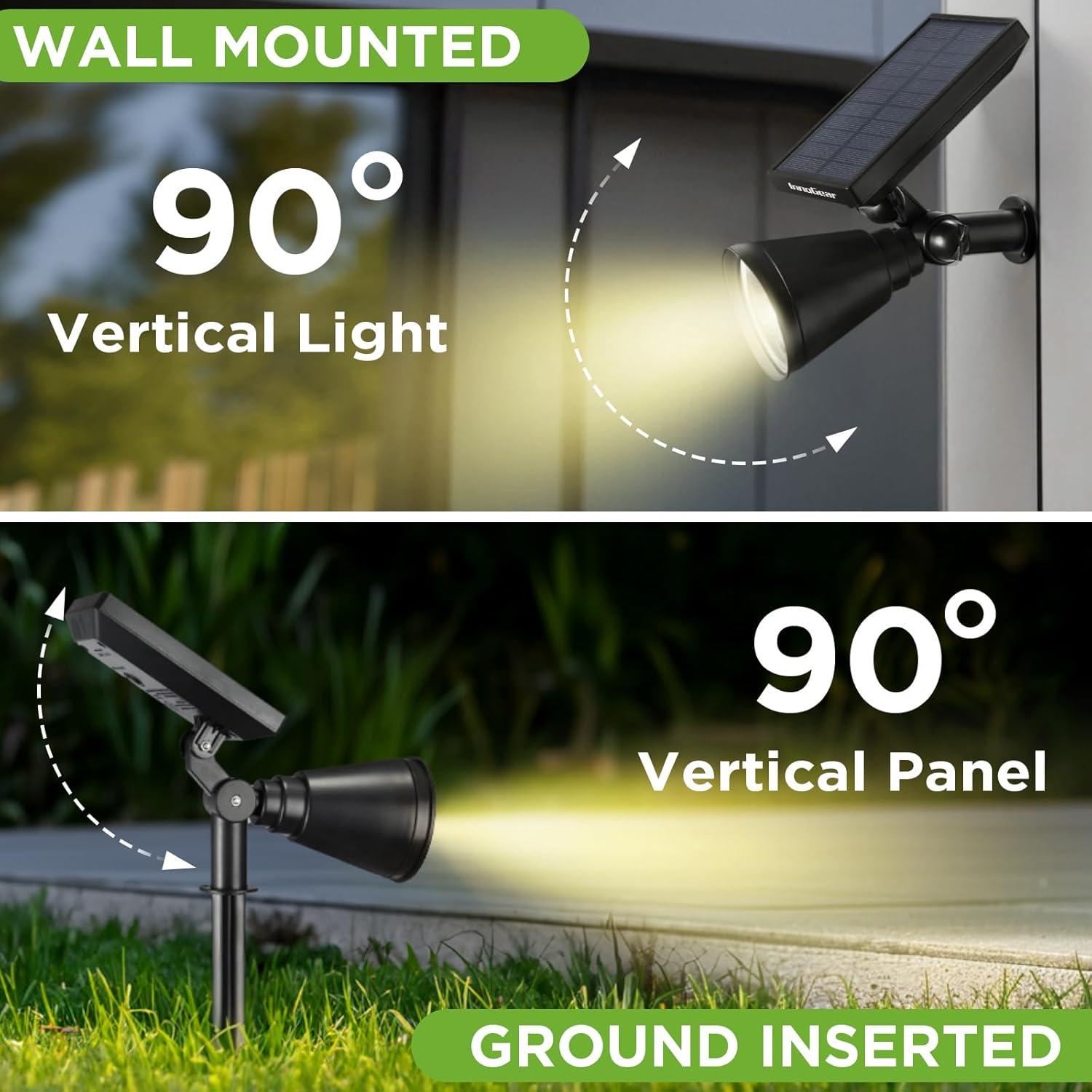 InnoGear Waterproof Solar Powered LED Outdoor Lights, (4 Pack)