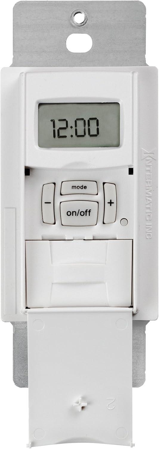ST01 7 Day Programmable In Wall Digital Timer Switch for Lights and Appliances, Astronomic, Self Adjusting, Heavy Duty,White