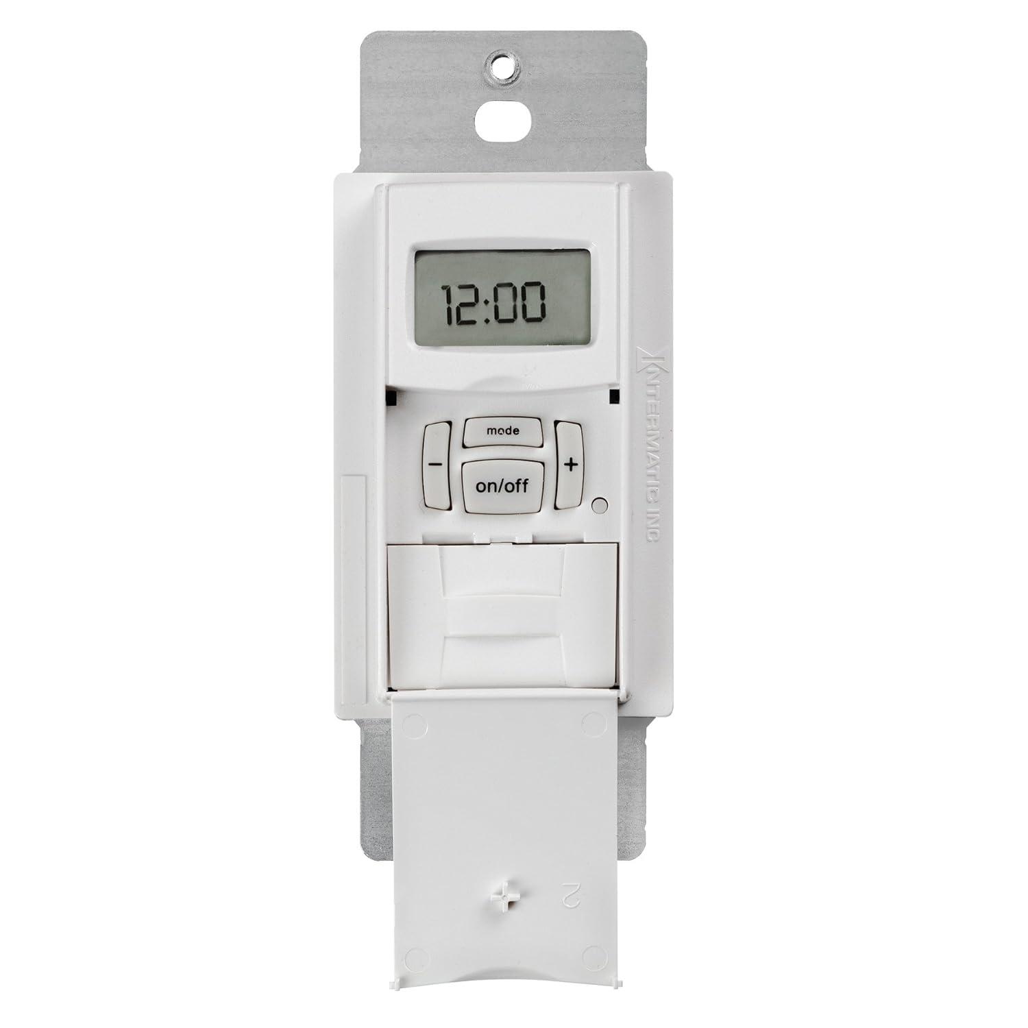 ST01 7 Day Programmable In Wall Digital Timer Switch for Lights and Appliances, Astronomic, Self Adjusting, Heavy Duty,White