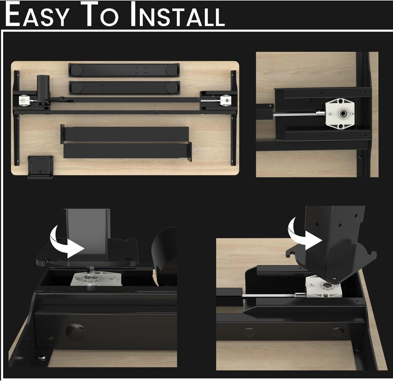 Hanover 47-In. Electric Sit or Stand Desk with Adjustable Heights, Natural