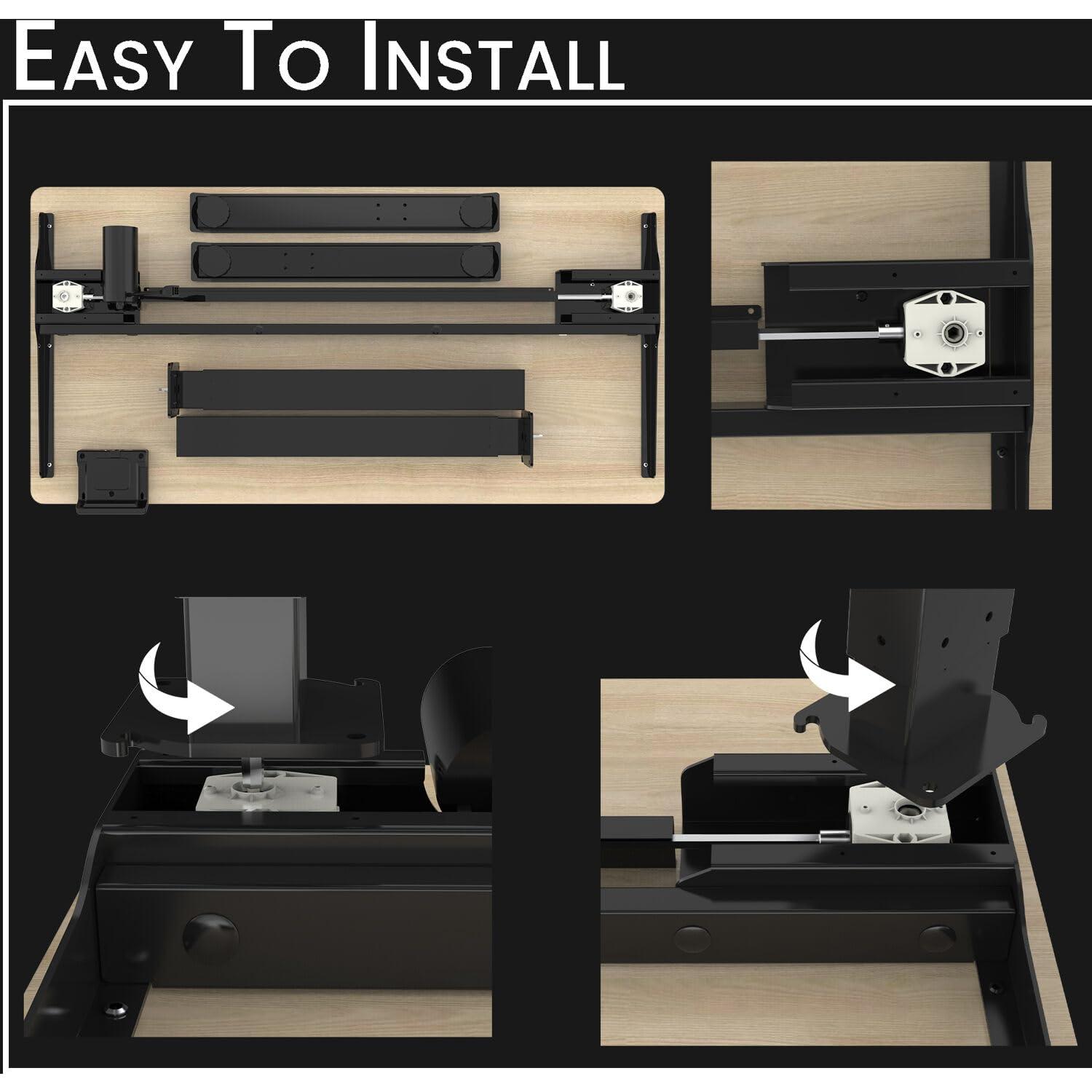 Hanover 47-In. Electric Sit or Stand Desk with Adjustable Heights, Natural