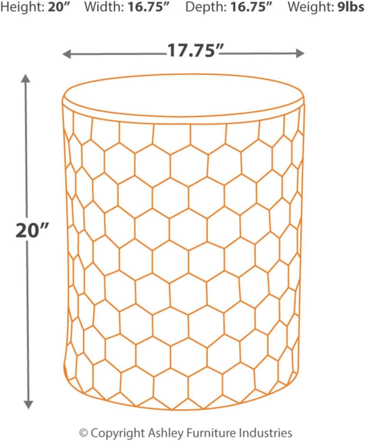 Signature Design by Ashley Contemporary Polly Stool  White