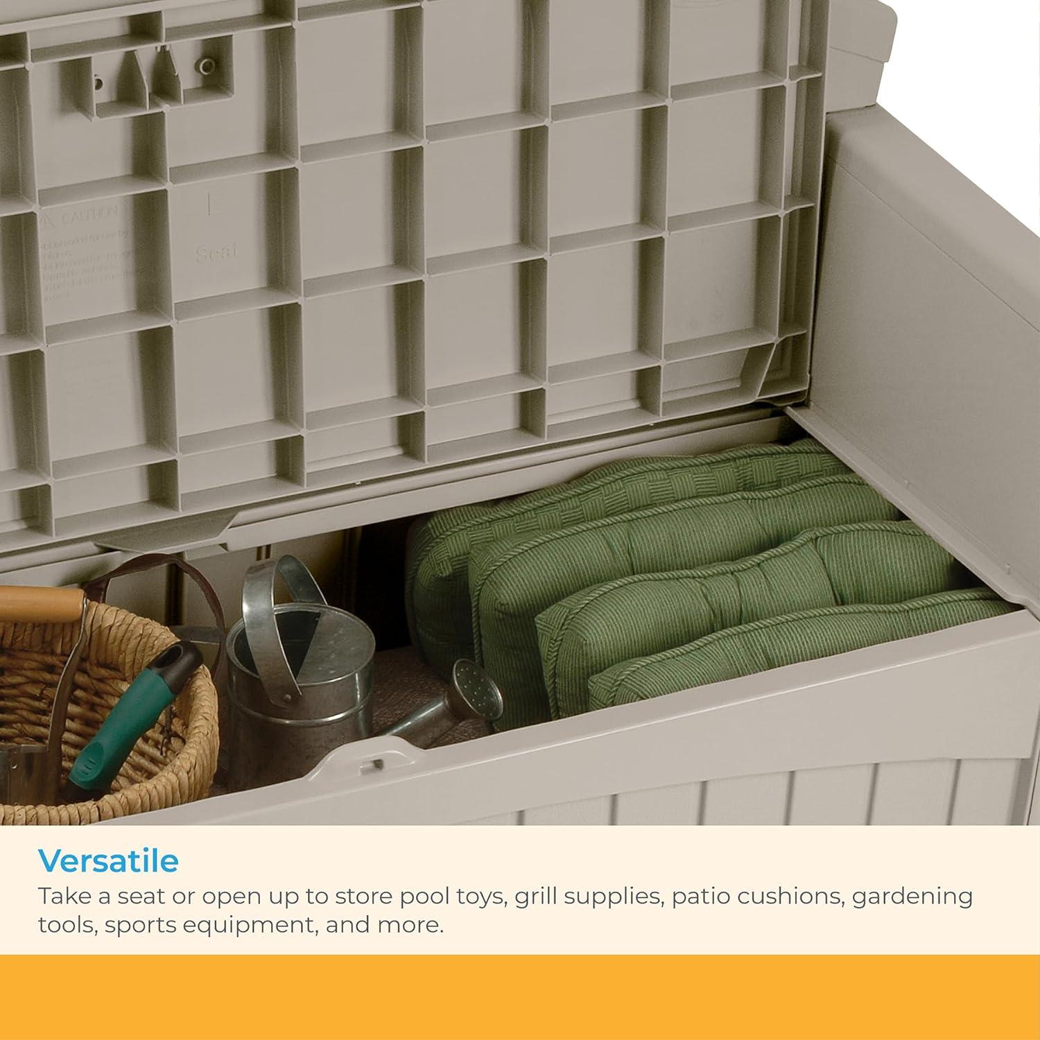 Suncast Suncast 50 Gallon Patio Storage Bench - Light Taupe