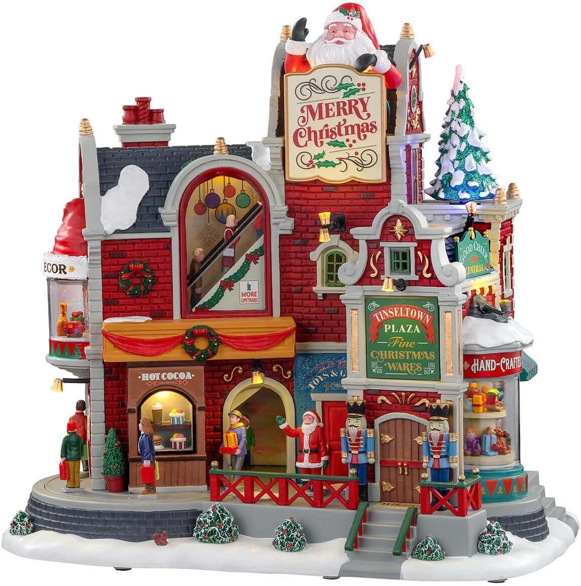 Lemax Village Collection Tinseltown Plaza, with 4.5V Adaptor #05700