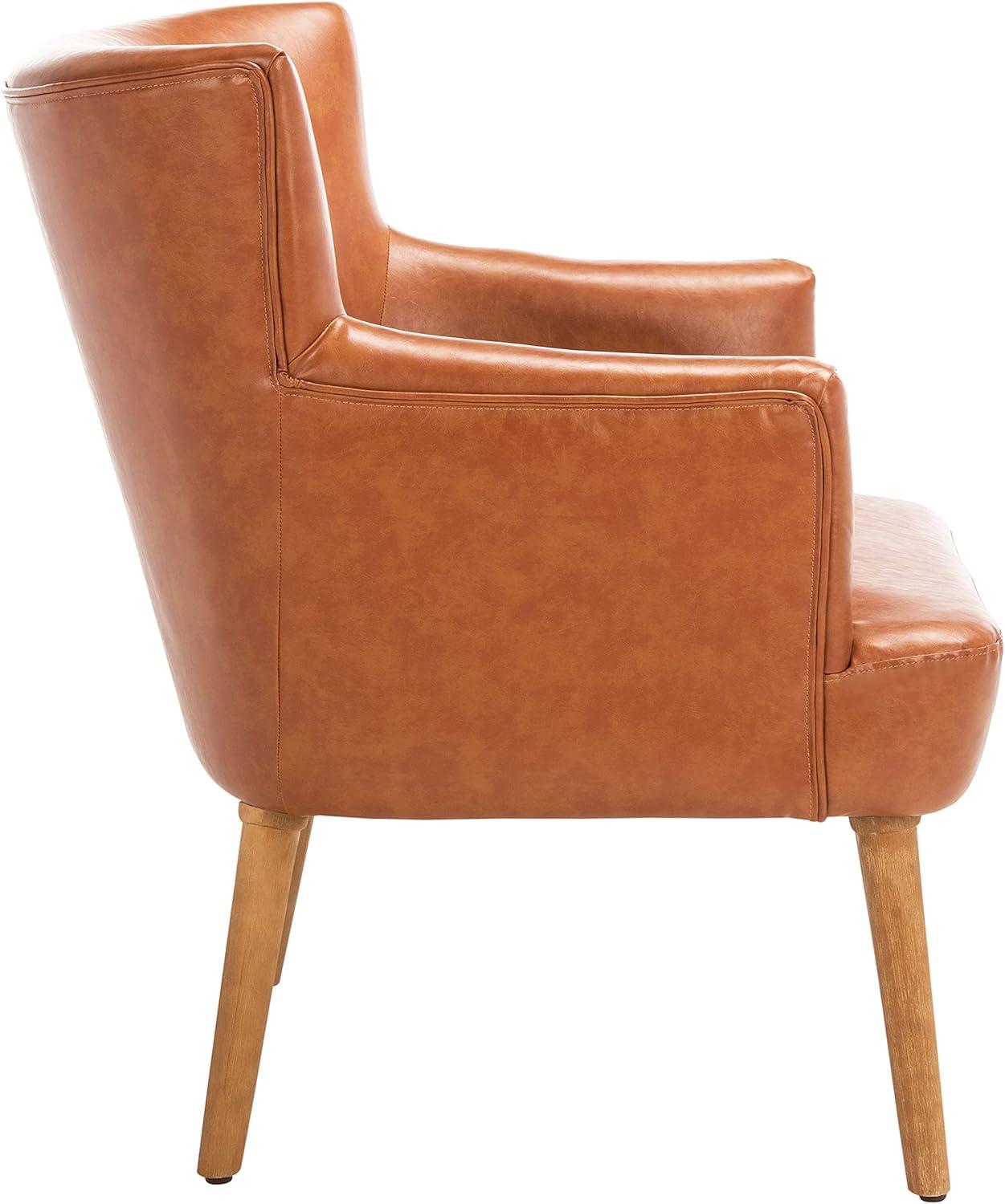 Delfino Accent Chair - Cognac - Safavieh