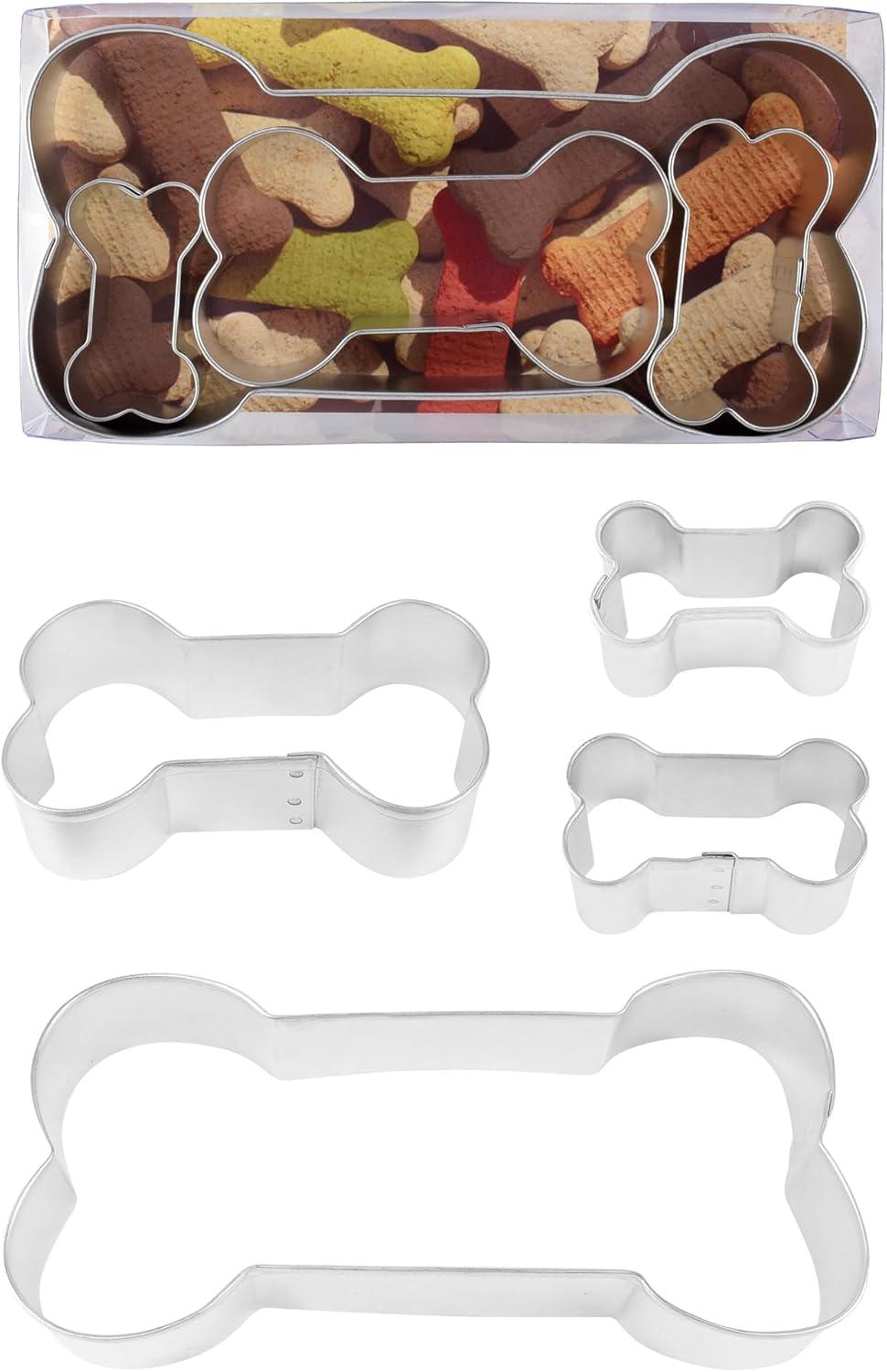 R&M International Dog Bone 4 Piece Cookie Cutter Set