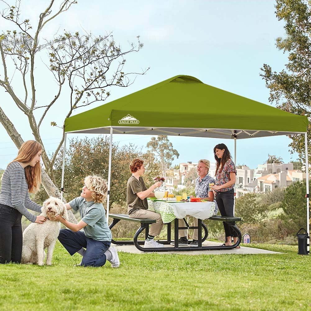 EAGLE PEAK Pop Up Canopies 10 Ft. W x 10 FT. D Metal Party Tent Canopy