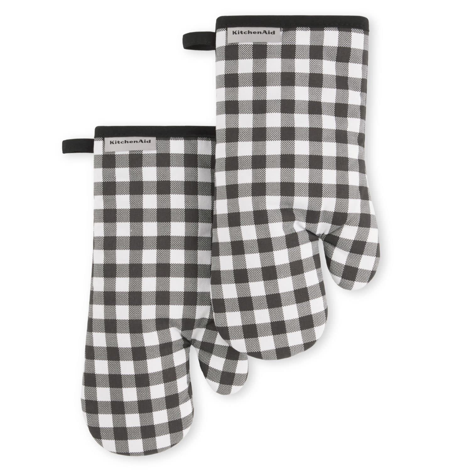 KitchenAid® KitchenAid Gingham Oven Mitt 2-Pack Set, 7" x 13" (Set of 2)