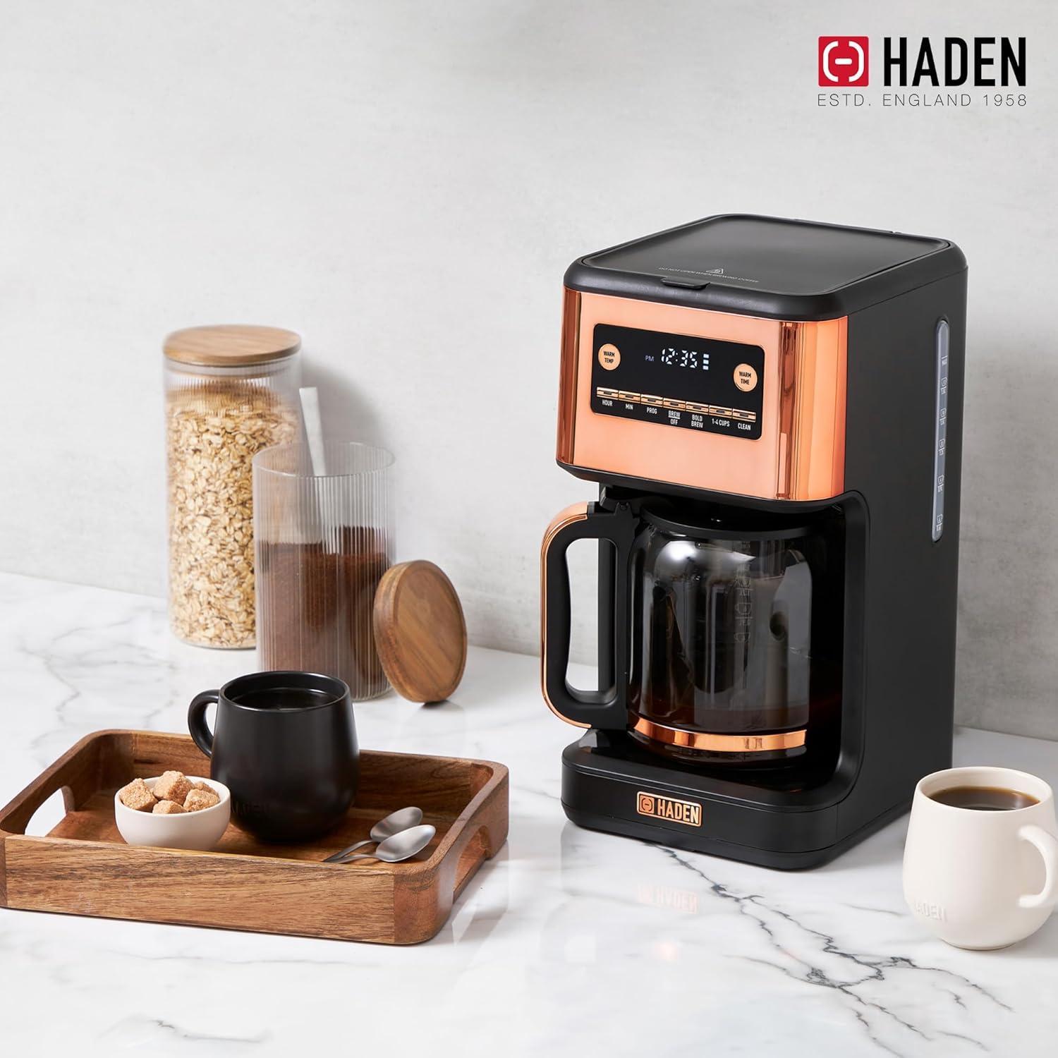 HADEN Generous Brew 14 Cup Digital Drip Coffee Maker with Control Settings