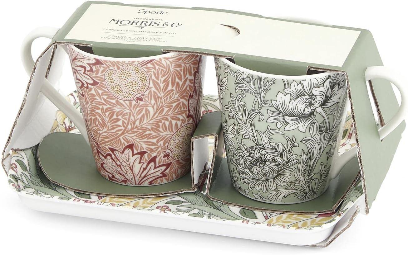 Pimpernel Morris & Co Mug and Tray Set, Assorted Designs