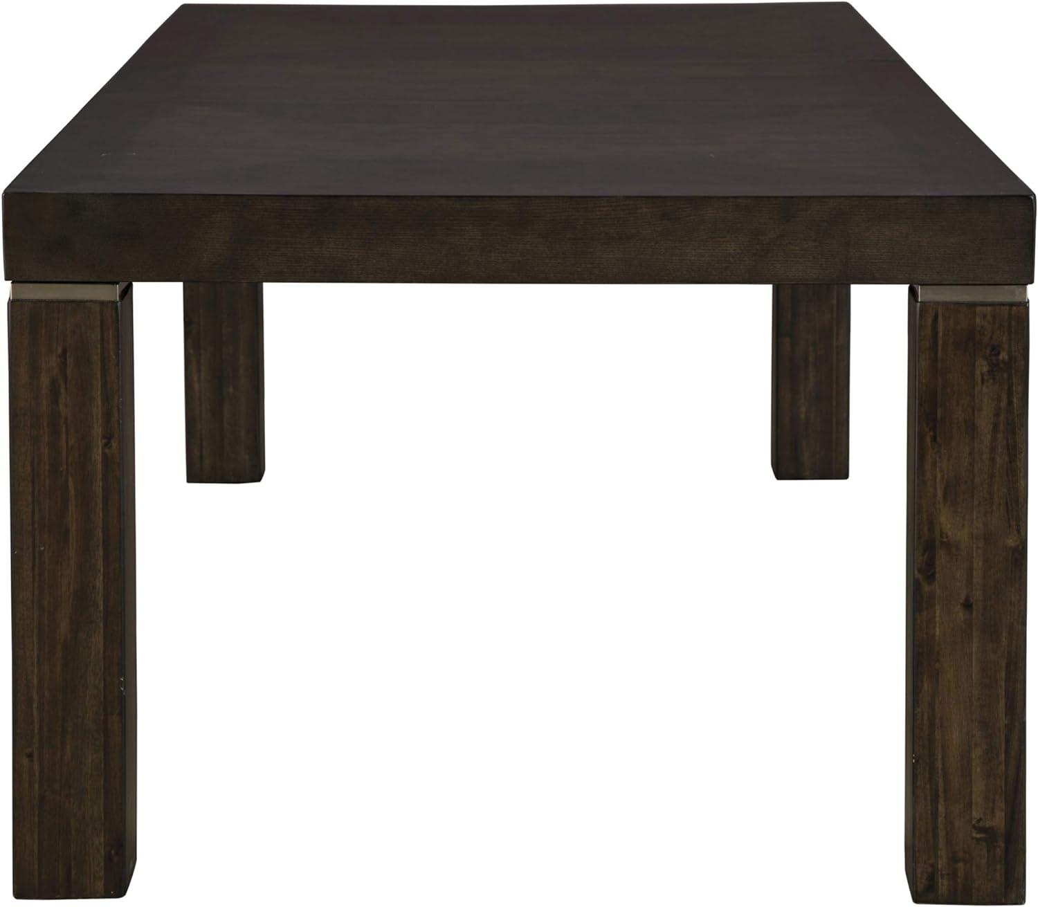 Hyndell Contemporary Espresso Extendable Dining Table, Seats 8