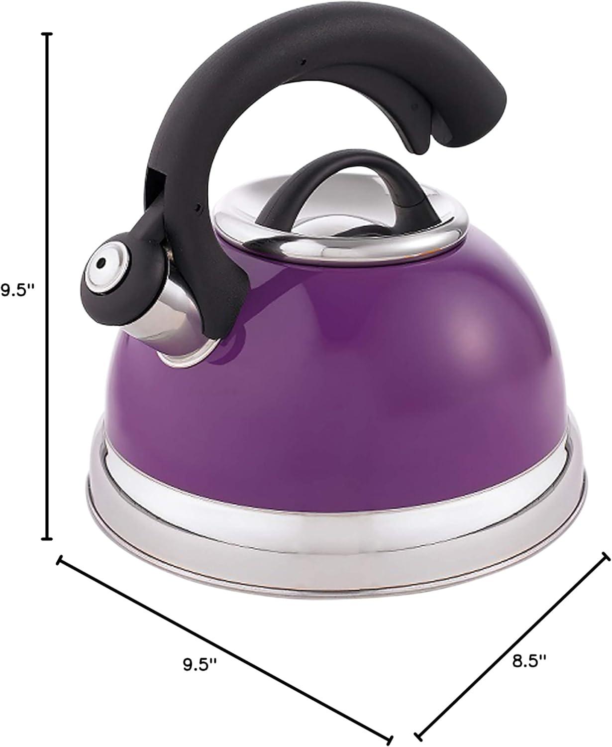 Creative Home Creative Home 2.6 Quarts Stainless Steel Whistling Stovetop Tea Kettle