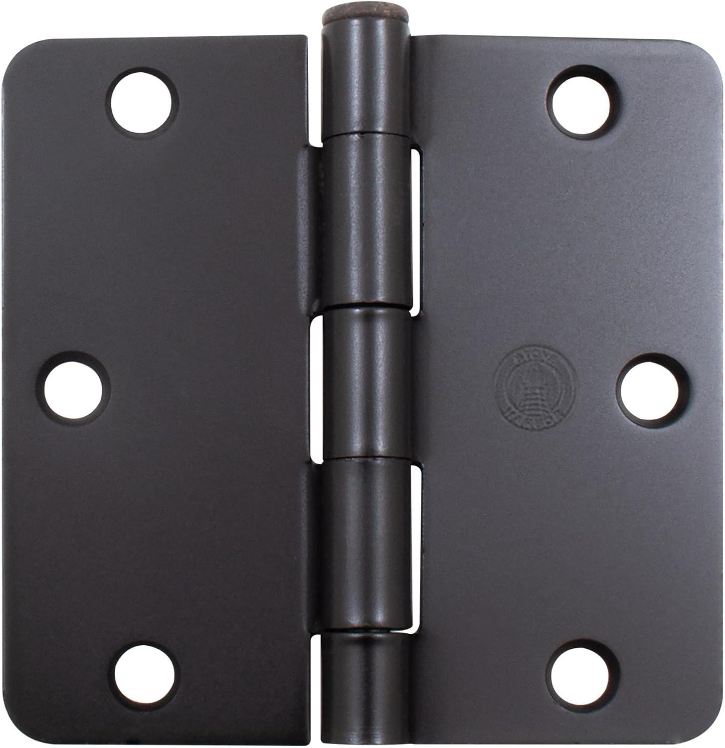 Stone Harbor Hardware 3-1/2" Door Hinges, 1/4" Radius Corner (Set of 2)