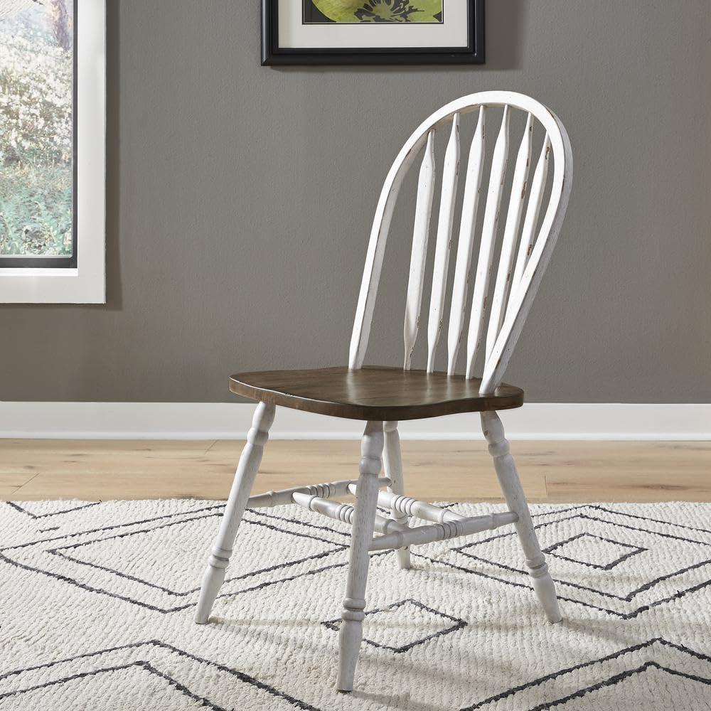 Carolina Crossing Windsor Side Chair- White- Set of 2